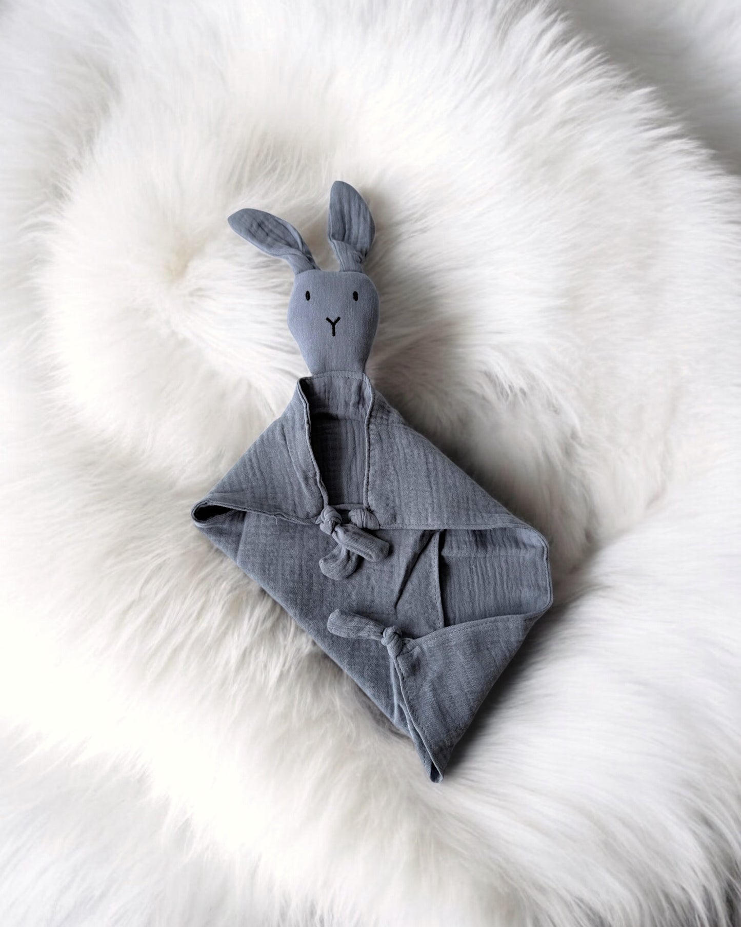 Luna Bunny Signature Comforter ( Dusty Blue )