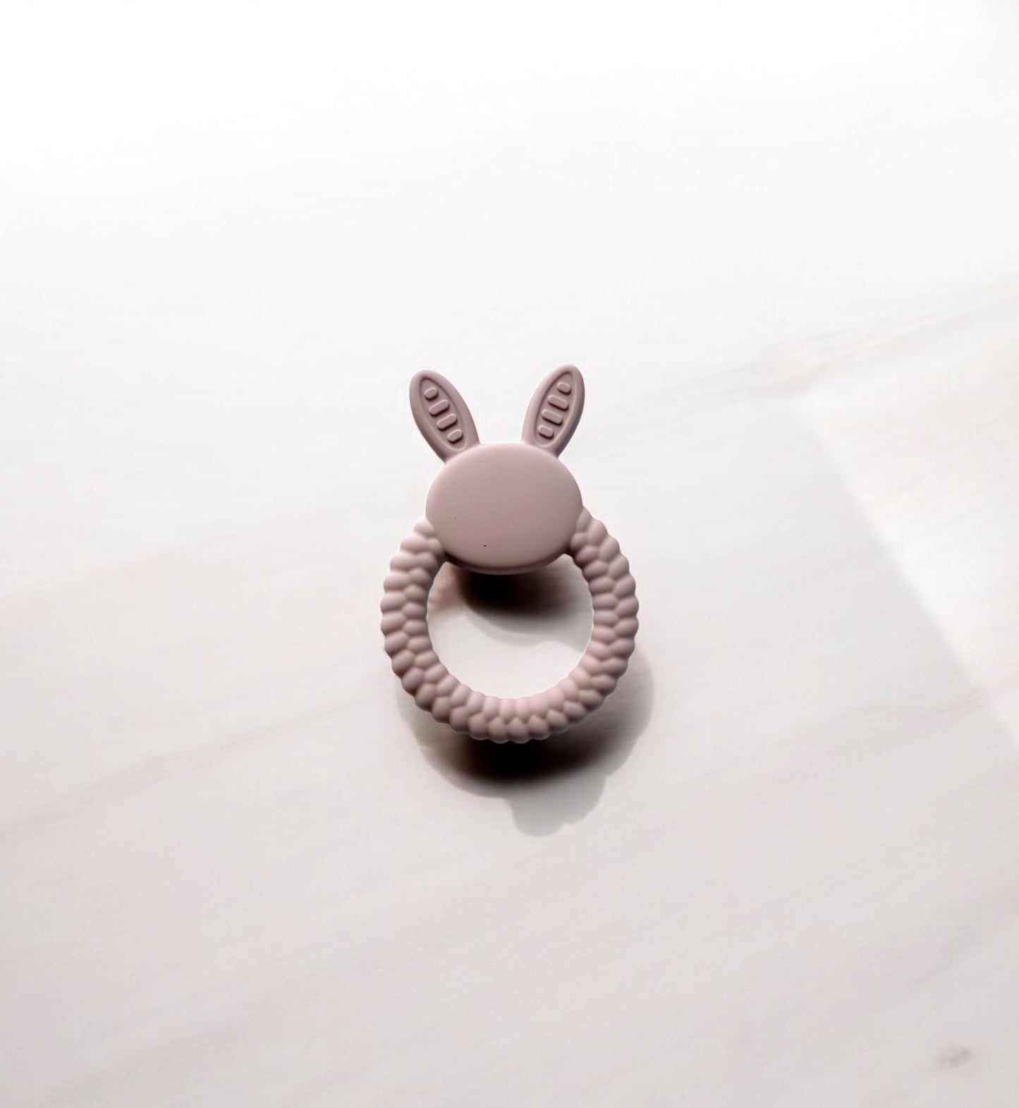 NibbleNest Bunny Teether ( Blush Pink )