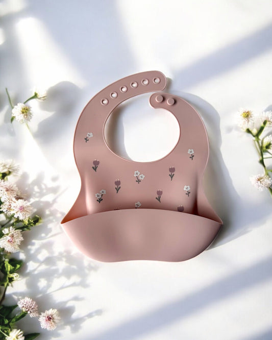 Spring Blossom Silicone Bib