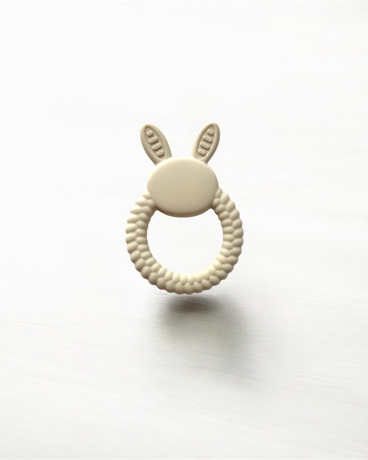 NibbleNest Bunny Teether ( Milky Beige )